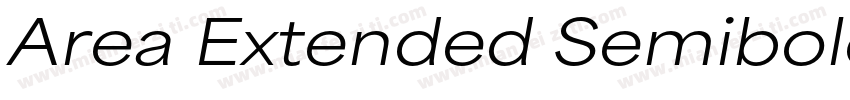 Area Extended Semibold字体转换